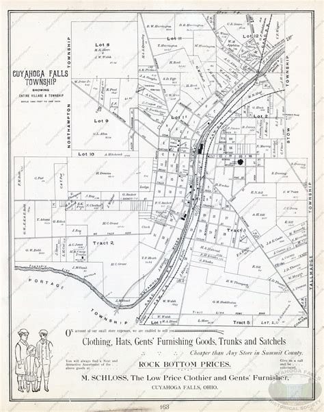 1891 Map of Cuyahoga Falls, Northampton, Stow – Cuyahoga Falls History