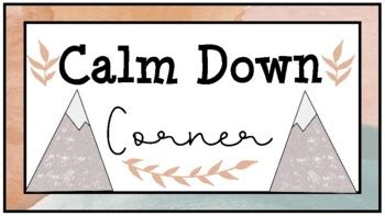 Calm Down Corner Posters | ubicaciondepersonas.cdmx.gob.mx