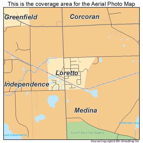 Aerial Photography Map of Loretto, MN Minnesota