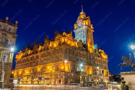 The Balmoral Hotel, a historic building in Edinburgh - Scotland Stock ...