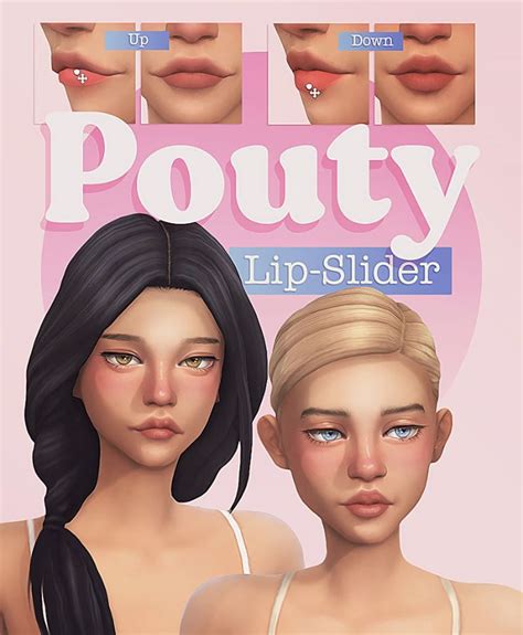 Pouty Lip-Slider ( ˘ ³˘)♥ A lip slider for The... - Miiko | Sims 4 ...