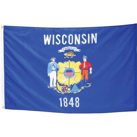 Valley Forge Flag® State Flag Wisconsin 6' x 4' | RLW Supply Co