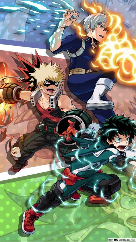 My Hero Academia Deku X Bakugou X Todoroki Wallpapers - Wallpaper Cave