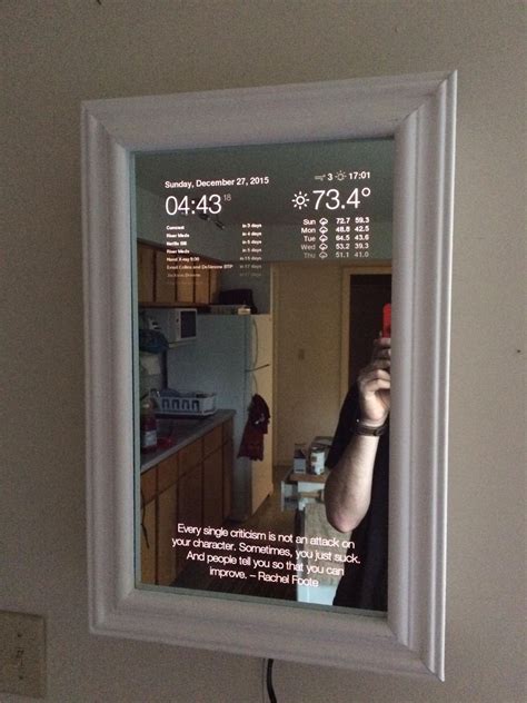 “Magic” mirror made using Rasberry Pi via /r/geek http://bit.ly/1JescZA ...