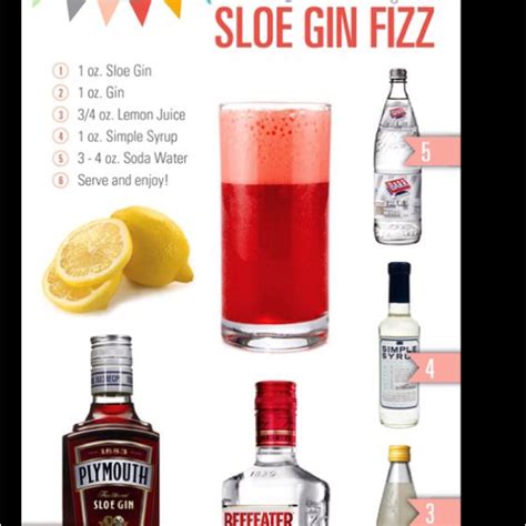 Sloe gin fizz | good eats etc.. | Pinterest | Gin, Drinks and Chang'e 3