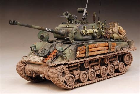 M4A3E8 Sherman Modelo de escala detallada Tanque medio de EE. | Etsy | Model tanks, Tank ...