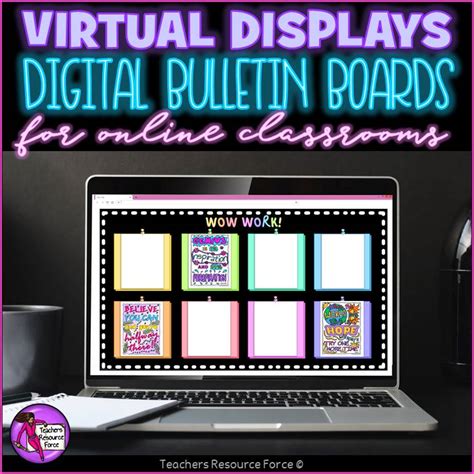 Virtual Digital Bulletin Display Boards For Classroom Decor