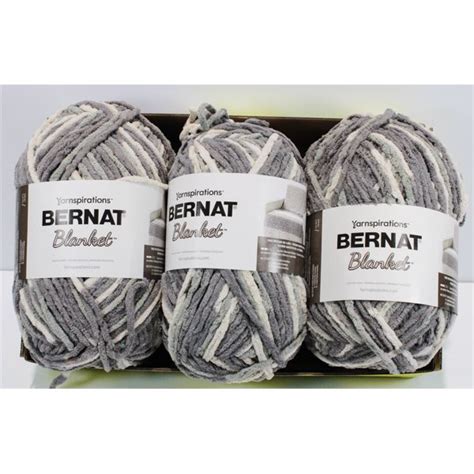 3 SKEINS YARNSPIRATIONS BERNAT BLANKET YARN