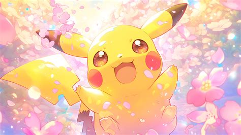 Happy Pikachu Pokémon Desktop Wallpaper - Pikachu Wallpaper