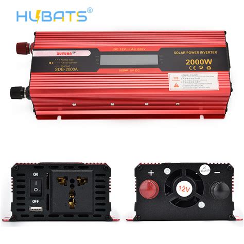 2000W Car Power Inverter DC 12V To AC 220V Car Charger With EU Plug