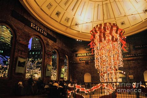 Quincy Market Christmas interior Photograph by Michael McCormack | Fine Art America