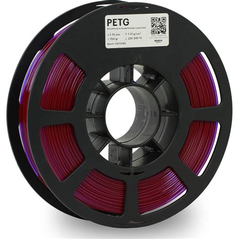 Kodak 1.75mm PETG Filament (750g, Translucent Purple) PTG1TPP