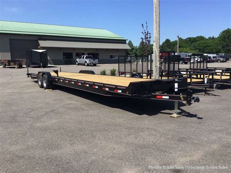 2023 7x36 14K Triple R Trailers Two Car Open Car Hauler w/ Winch Plate & Battery Box 7ft X 36ft ...