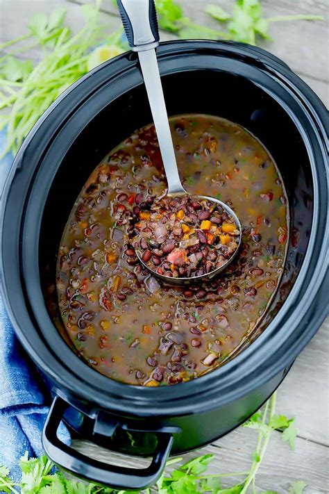 Slow Cooker Black Bean Soup (Instant Pot and Stovetop Friendly)