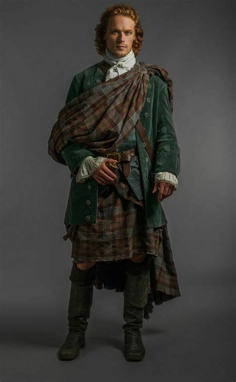 8 Yard Jamie Fraser Wedding Tartan Outlander Ex Hire Kilt - Kilts 4 Less