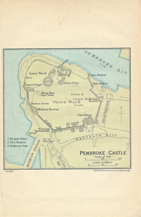 Pembroke Castle Map