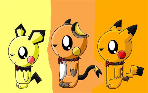 Team Rocket Pichu,raichu And Pikachu by pokemonlpsfan on DeviantArt