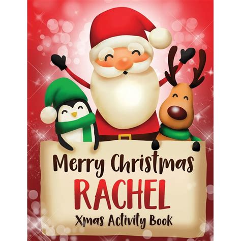 Merry Christmas Rachel : Fun Xmas Activity Book, Personalized for Children, perfect Christmas ...