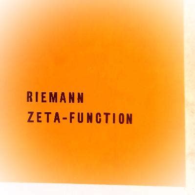 Riemann Zeta-function – Welcome to D's Personal Blog