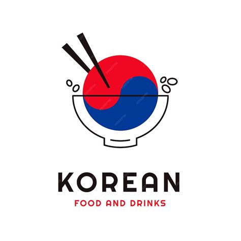 Free Vector | Flat design korean logo template