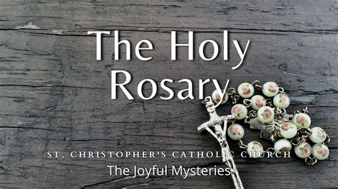 The Holy Rosary | Joyful Mysteries | Monday - YouTube