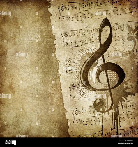 Old Paper. Retro Music Texture Background with Classic Violin Stock Photo - Alamy