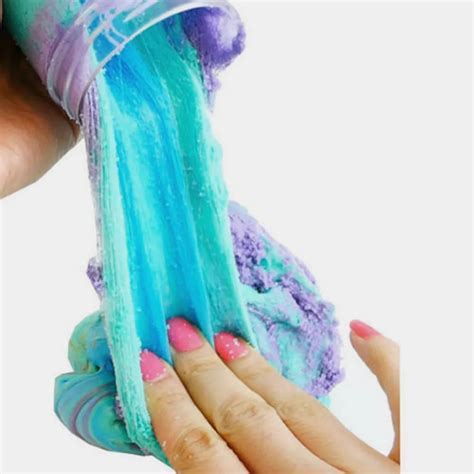 Beautiful Color Mixing Cloud Slime Squishy Putty Scented Stress Kids Clay Toy Colorful rainbow ...