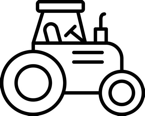 Tractor Outline Vector Art, Icons, and Graphics for Free Download