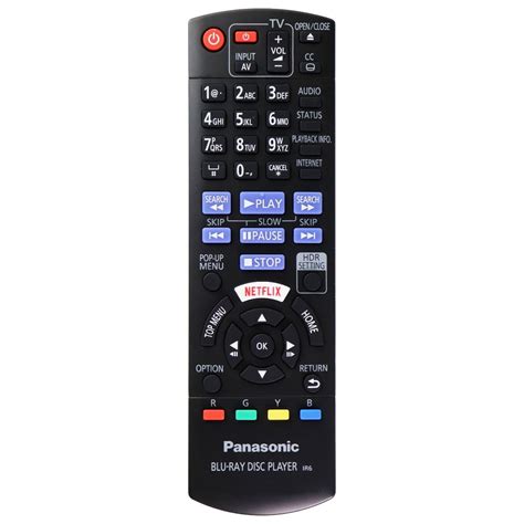 Panasonic Blu-Ray Disc Player IR6 Remote Control - Black (N2QAYB001206) (Refurbished) - Walmart ...