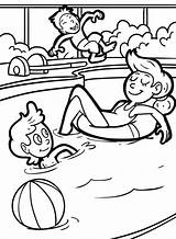 Boys In Swimming Pool Coloring Page Free Printable Co  Vrogueco sketch template