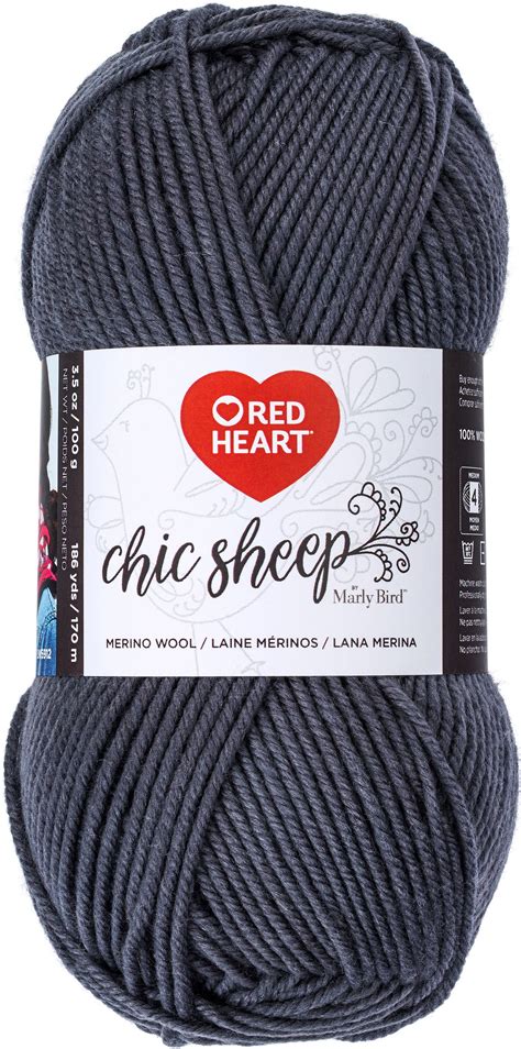 Red Heart Chic Sheep Yarn-Platinum - Walmart.com