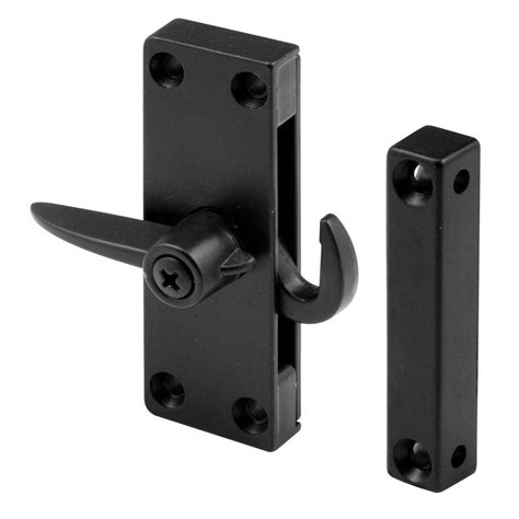 Prime-Line Die-Cast Black Right-Hand Sliding Screen Door Latch-A 104 - The Home Depot