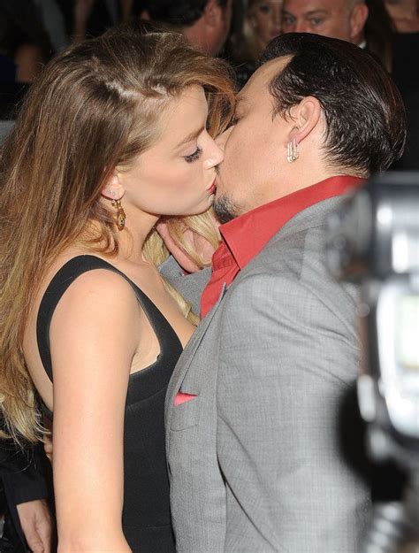 Amber Heard And Johnny Depp Seal Their TIFF Appearance With A Kiss | Amber heard johnny depp ...