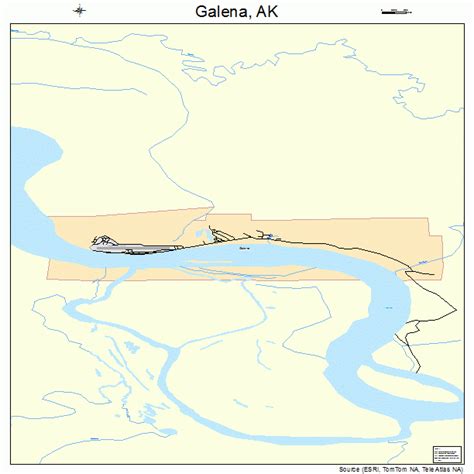 Galena Alaska Street Map 0227530