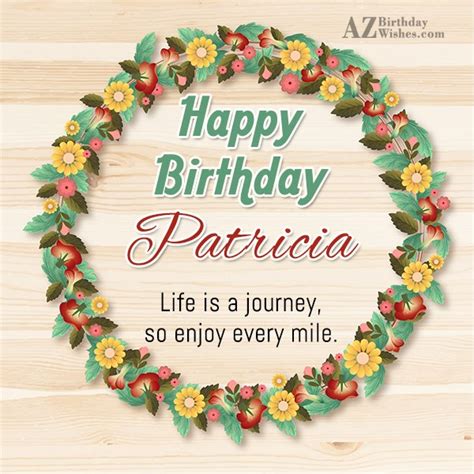 Happy Birthday Patricia