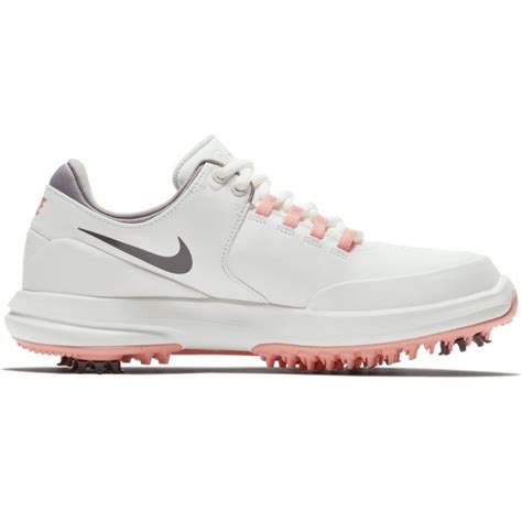 Nike Womens Air Zoom Accurate Golf Shoes White/Grey/Pink