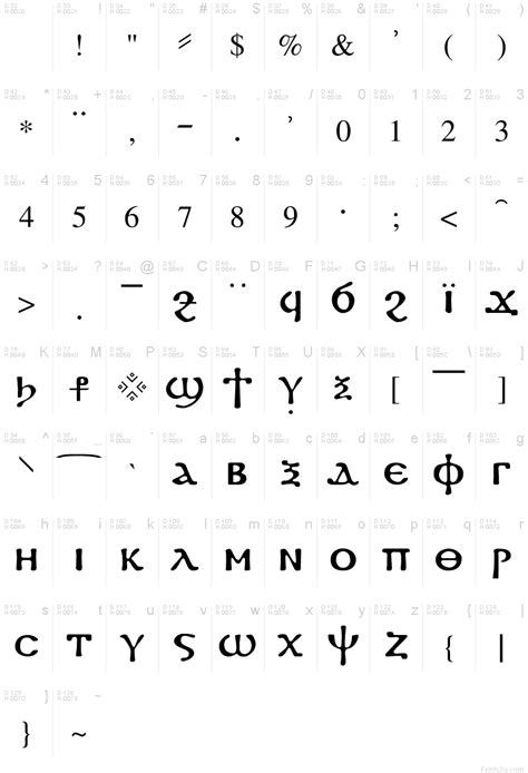 Coptic Regular font | Fonts2u.com