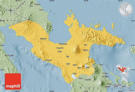 Savanna Style Map of Camarines Sur