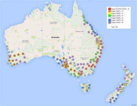 Proposed (fantasy) Australian Tesla supercharger network [OC] : r/teslamotors