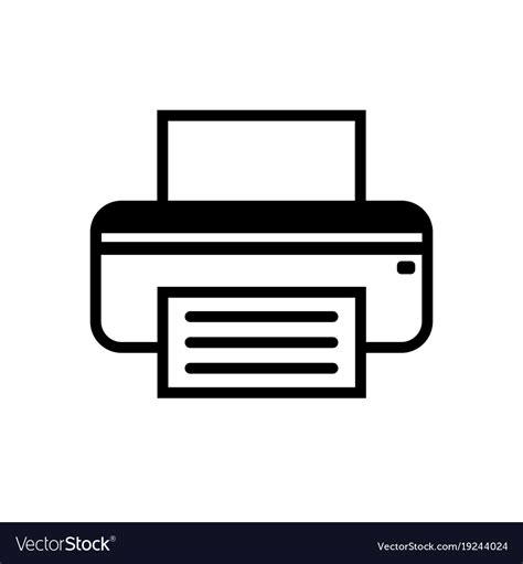 Fax icon in black and white Royalty Free Vector Image