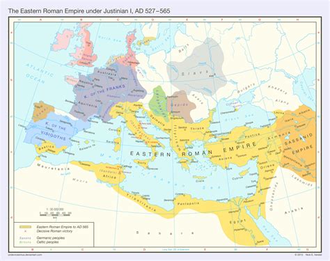 The Eastern Roman Empire (AD 527 - 565) - Vivid Maps