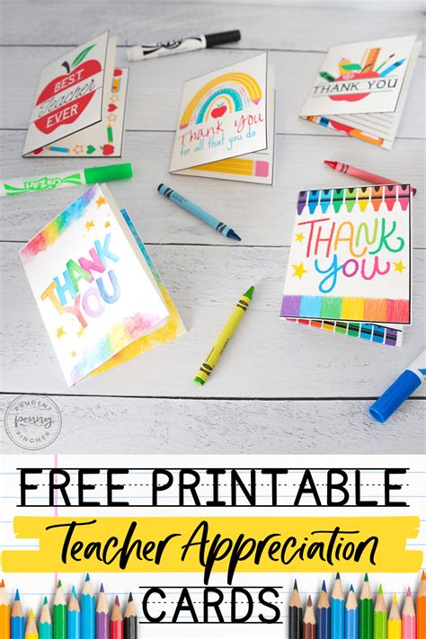 25 Awesome Teacher Appreciation Cards With Free Printables!, 46% OFF