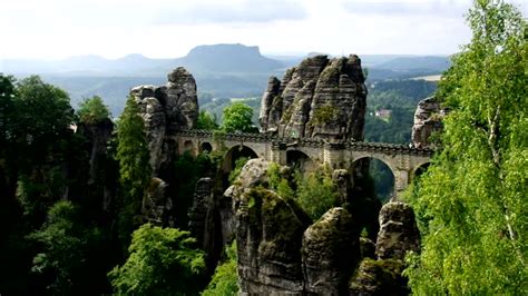 Free Bastei bridge Stock Video Footage & B-Roll Download 4K & HD Clips