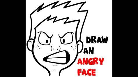 How to Draw Cartoon Facial Expressions : Angry, Mad, Furious - YouTube
