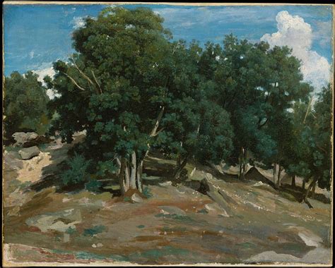 Camille Corot | Fontainebleau: Oak Trees at Bas-Bréau | The Metropolitan Museum of Art