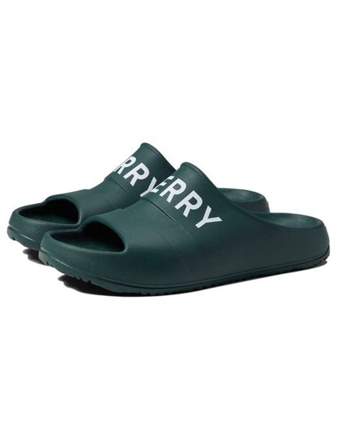 Sperry Top-Sider Synthetic Float Slide in Green for Men | Lyst