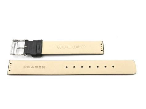 Genuine Leather 14mm Watch Band for Skagen 358SSLBB – Total Watch Repair