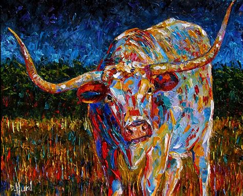 Longhorn Painting at PaintingValley.com | Explore collection of ...