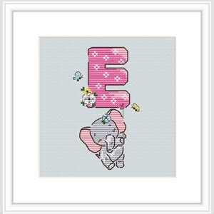 Baby Elephant Cross Stitch Pattern Nursery Cross Stitch Cute - Etsy