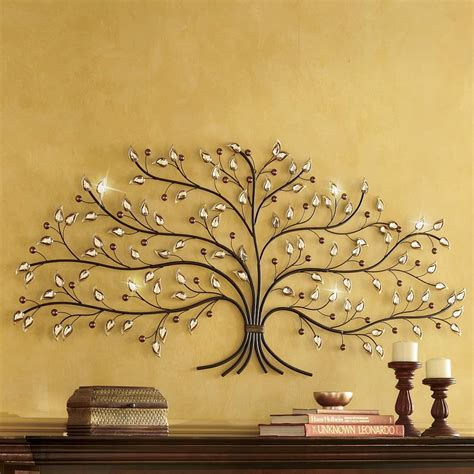 Jeweled Tree Wall Art | Metal tree wall art, Tree of life art, Square wall art